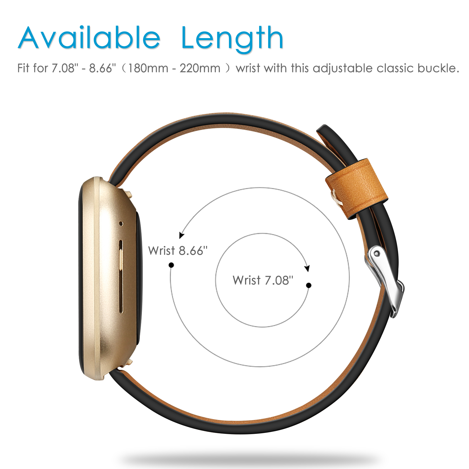 leather band fitbit versa