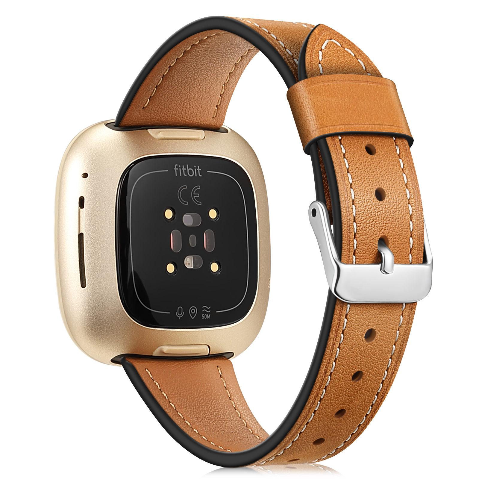 Genuine Leather Bands for Fitbit Versa 3 / Fitbit Sense Soft Leather