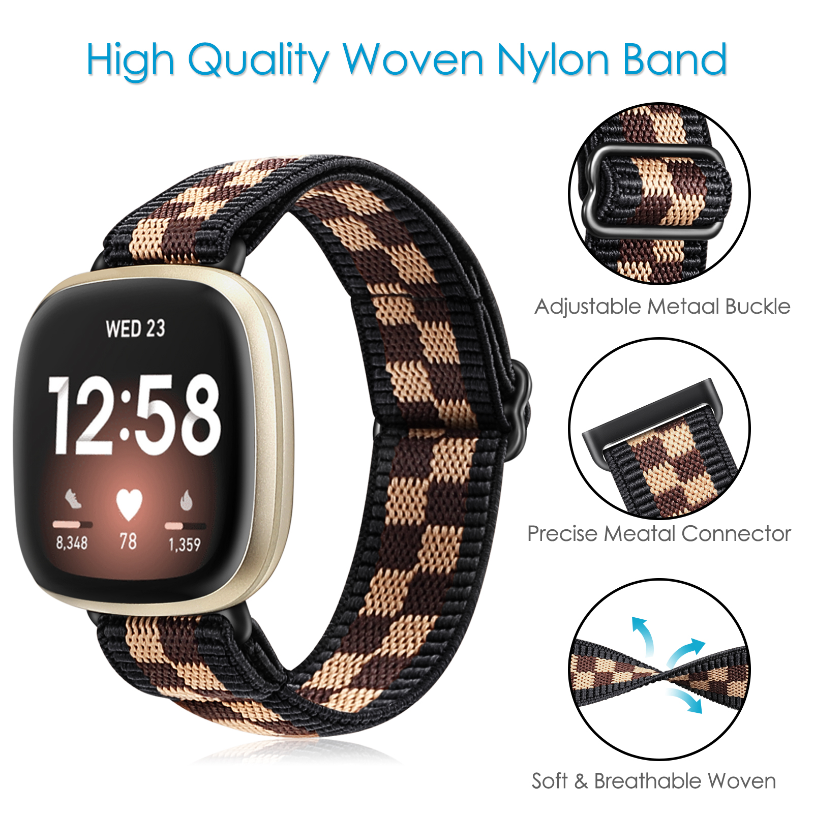 velcro band for fitbit versa