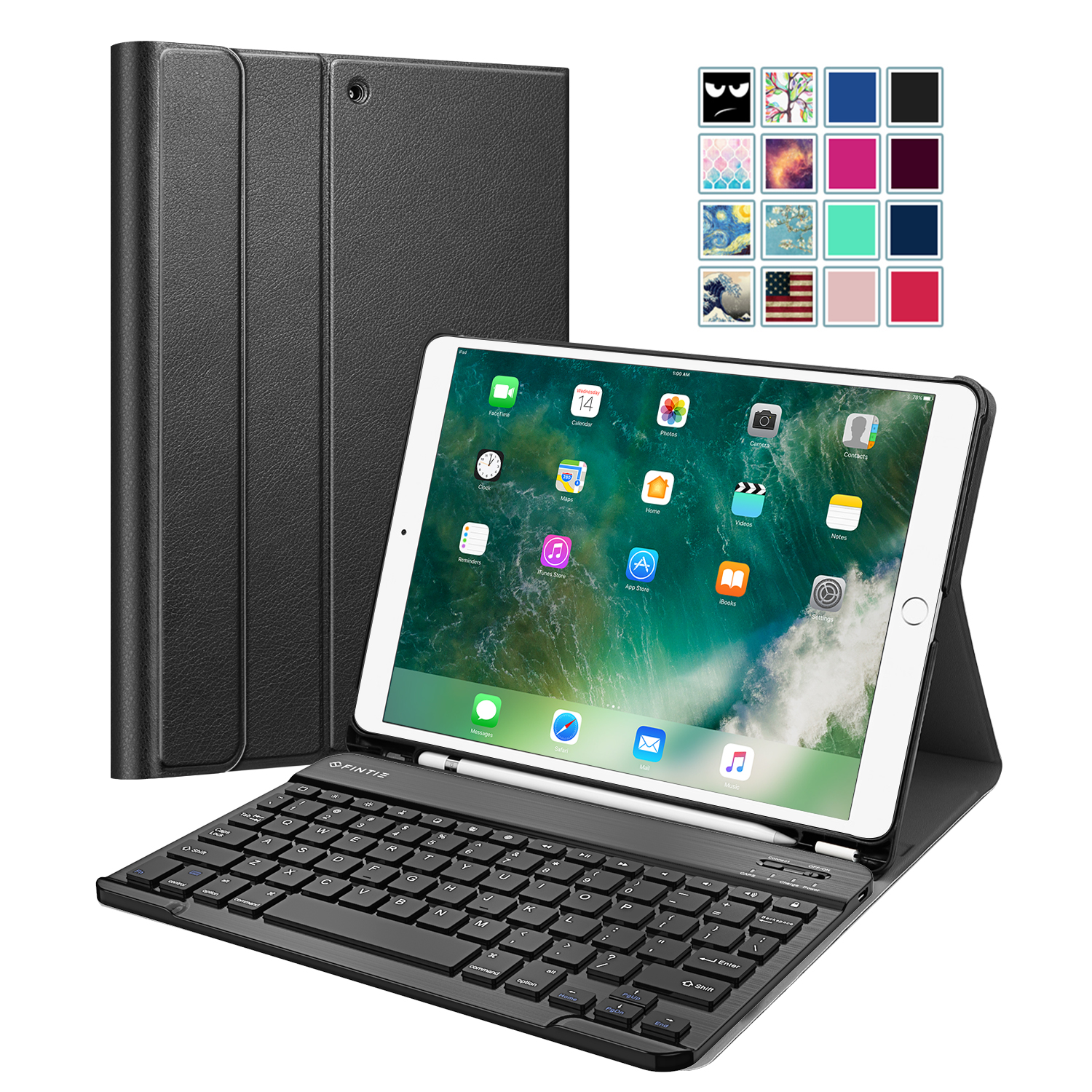 For New iPad Air 10.5'' 3rd Generation 2019 Bluetooth Keyboard Case